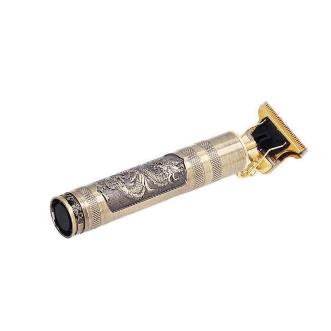 Metal Body T9 Trimmer VINTAGE T9 Dragon Style Metal Rechargeable Electric Hair Clipper Cutting