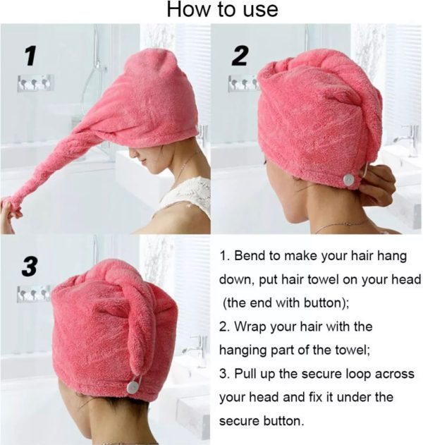 Hair Drying Towel Cap