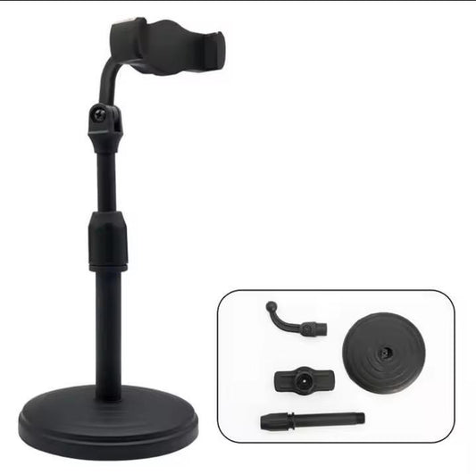 Adjustable Portable Tripod Stand - 1 Pcs Black Plastic Holder